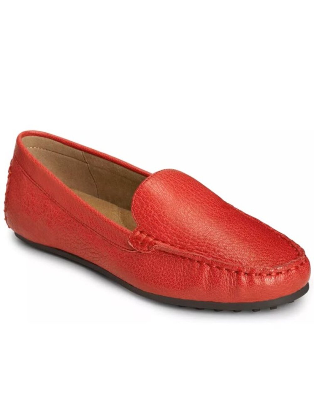 Aerosoles Red Leather Loafer - 8W - LIKE NEW